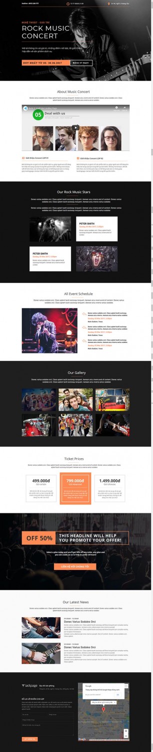 Thiết kế Mẫu website Landing Page 08