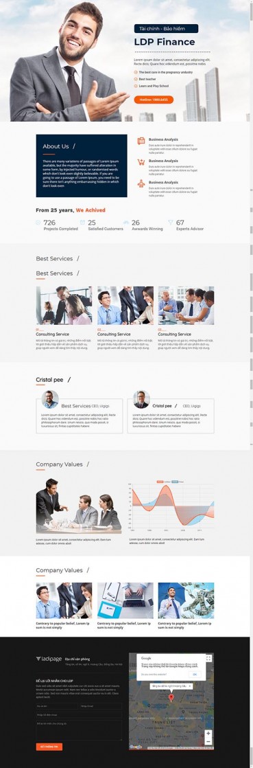 Thiết kế Mẫu website Landing Page 09