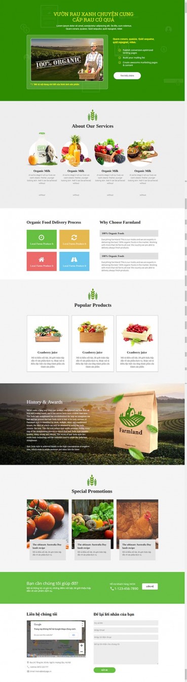 Thiết kế Mẫu website Landing Page 14