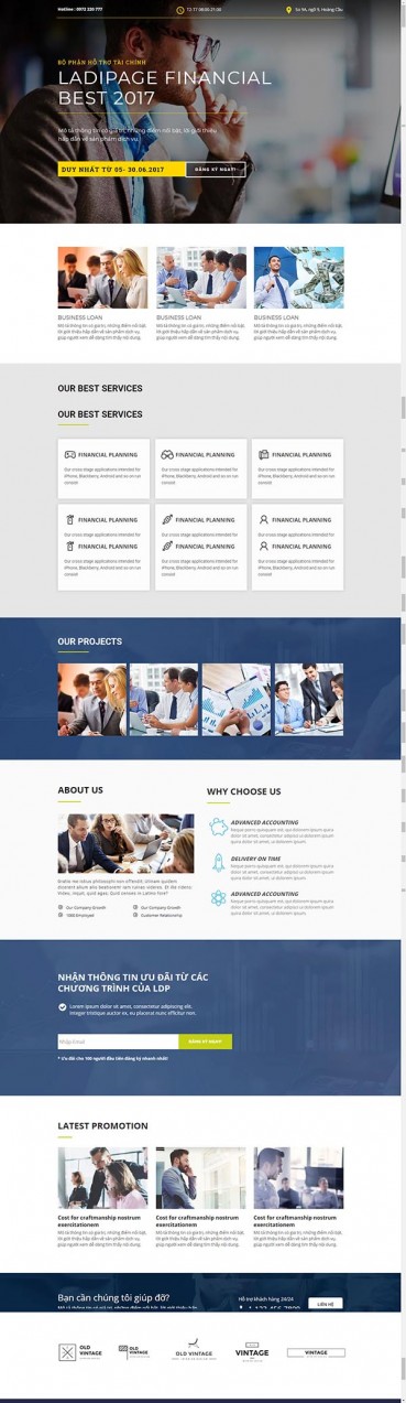 Thiết kế Mẫu website Landing Page 16