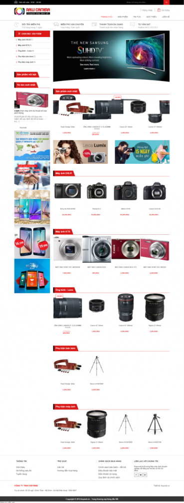 Mẫu website máy ảnh 01