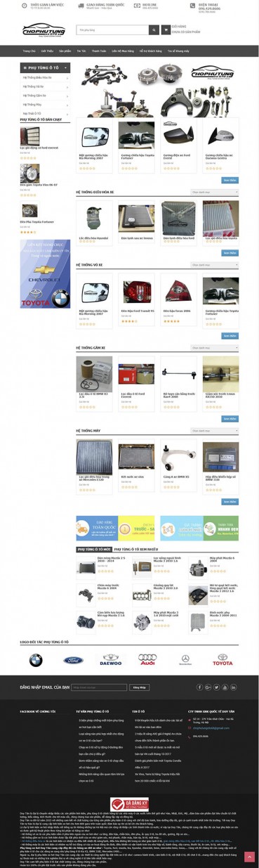 Thiết kế Mẫu website ô tô xe máy OTXM06
