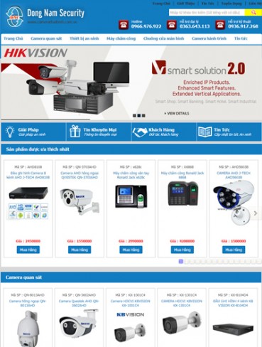 Thiết kế Mẫu website thiết bị an ninh 11